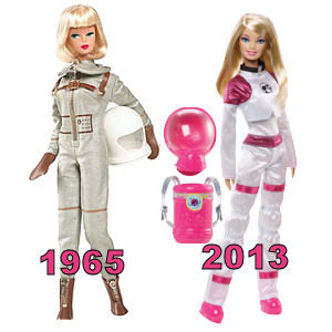 Dos versiones de Barbi astronauta