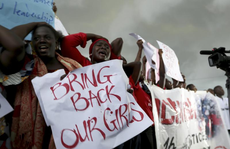 Mujeres durante una protest en Abuja. (Afolabi Sotunde / ©Reuters)