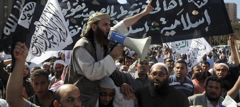 Salafistas egipcios se manifiestan en la plaza Tahrir
