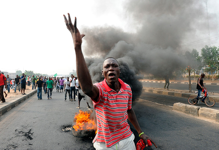 Protestas en Lagos (Nigeria)